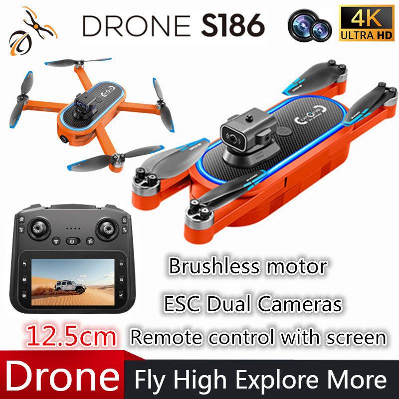 Drone Controller Screen - Dron 2025 S186 Profesjonalny 4K HD
