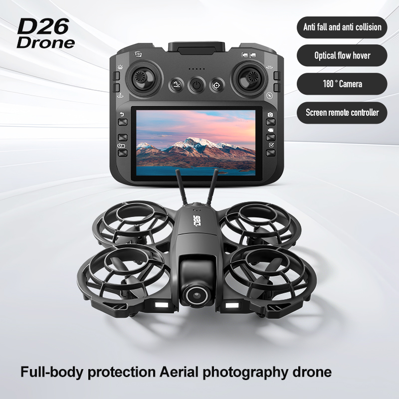 Dron D26 4K Aerial HD 180 °    – Drone Controller Screen recenzja i cena